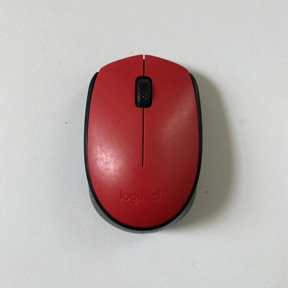 Logitech‎ - M170 Wireless Mouse For PcMac,2.4 Ghz With USB Mini Receiver - Red